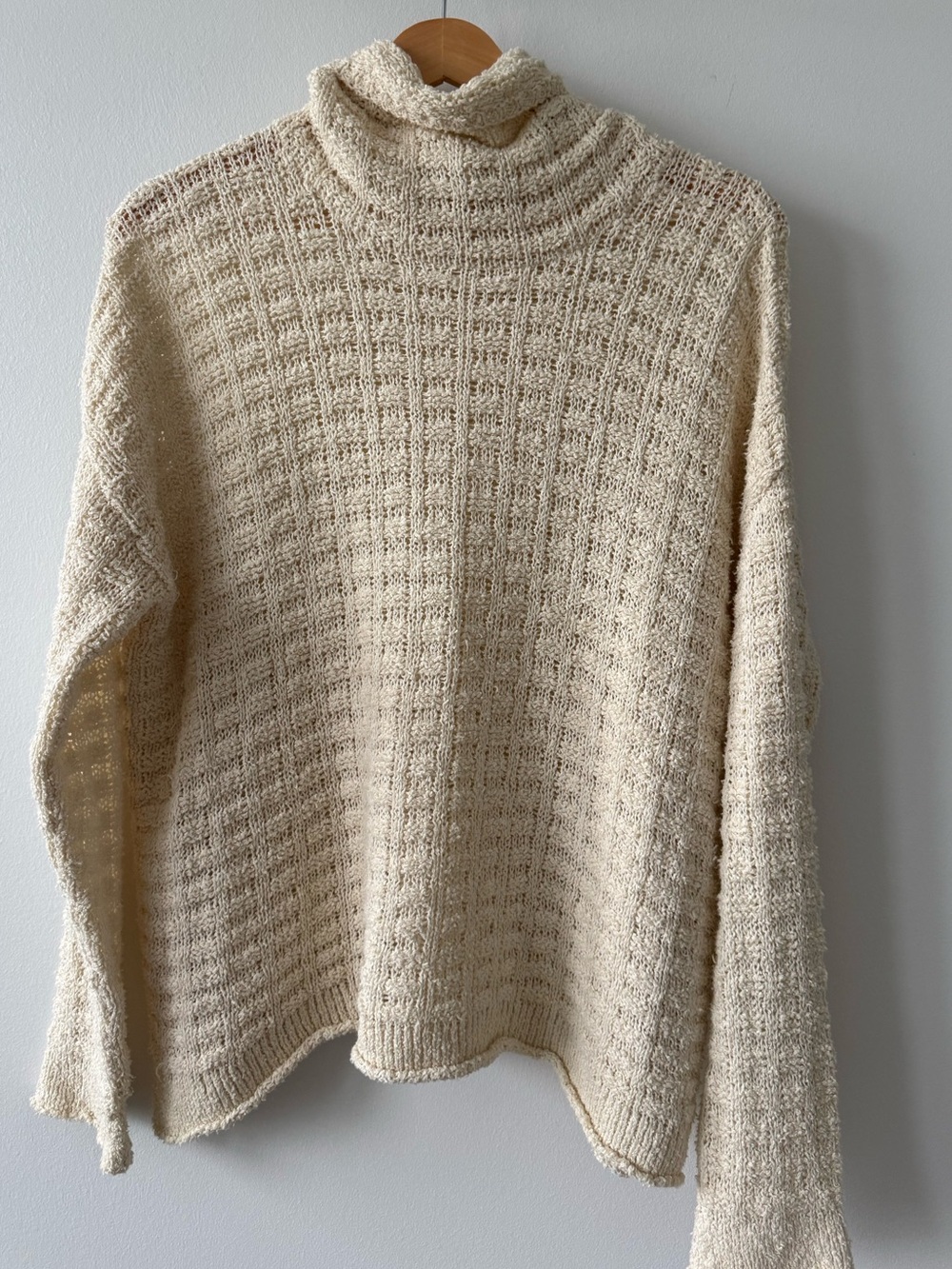 Eileen Fisher Organic Cotton Slouchy Turtleneck Sweater